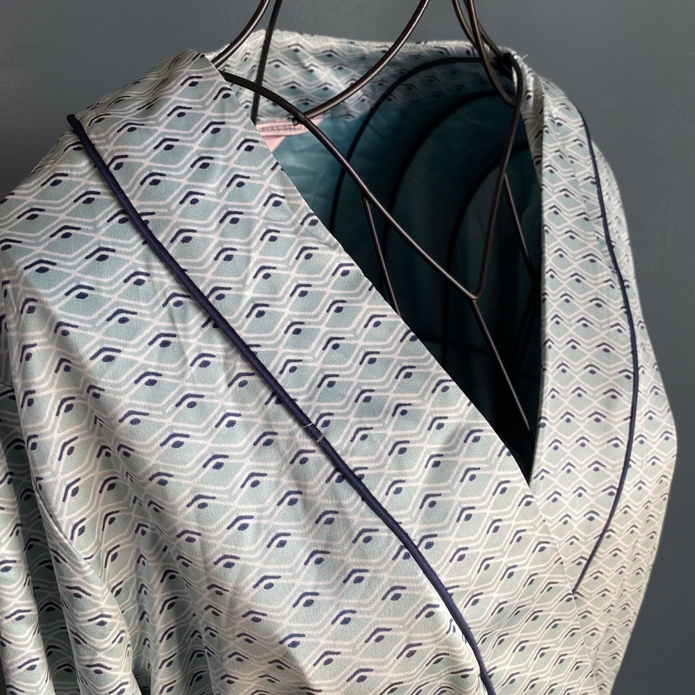 NWOT Victoria’s Secret Shortie Robe - Mint/Navy
